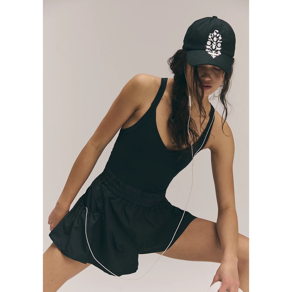 Free People Get Your Flirt On‎ Shortie / Size Medium/ Color: Black
